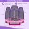 7 Feet Kids Trampoline with Safety Enclosure Net and Steel Frame Indoor or Outdoor Bounce Jumper Toy
